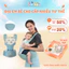 Địu Em Bé Sơ Sinh EmmaKids Cao Cấp Đa Năng Nhiều Tư Thế, Chống Gù, Vải Lưới Thoáng Khí An Toàn, Địu Trợ Lực IQKAO