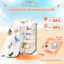 Khăn Tắm Muslin 6 Lớp Cho Bé IQKAO – Khăn Ủ, Choàng Đa Năng, Size 110x105cm, Mềm Mại, Thoáng Mát, An Toàn Cho Bé KT61