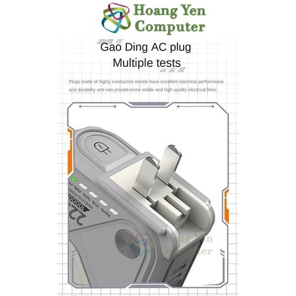 (Có CCC) Nguồn Di Động Wekome WP-89 10.000mAh – Sạc Nhanh Không Dây PD/QC, VOOC 2.0 – BH 1 Năm – Hoàng Yến Computer