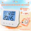 Nhiệt Kế Điện Tử Đo Phòng 3 Trong 1 IQ Kao Đo Nhiệt Độ, Độ Ẩm & Xem Giờ, Đa Năng Tiện Dụng Cho Bé Và Gia Đình