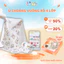 Chăn Ủ Choàng Khăn Quấn Xô Muslin 4 Lớp Có Mũ Cho Bé Sơ Sinh IQKAO UC07 Thoáng Mát Khăn Tắm Đa Năng
