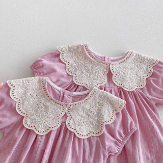 (Trứng 4-13kg) Romper tím cổ sen kèm nơ xinh hàng QCCC