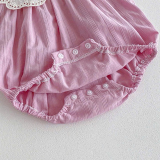 (Trứng 4-13kg) Romper tím cổ sen kèm nơ xinh hàng QCCC