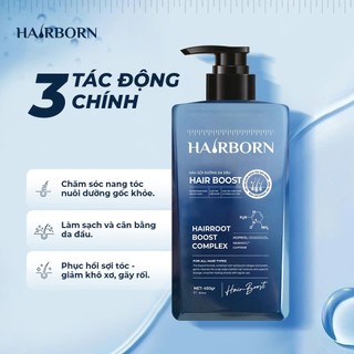 Dầu Gội Thảo Dược Hair-Boost Hỗ Trợ Giảm Rụng và Mọc Tóc Chiết Xuất Bồ Kết 450gr