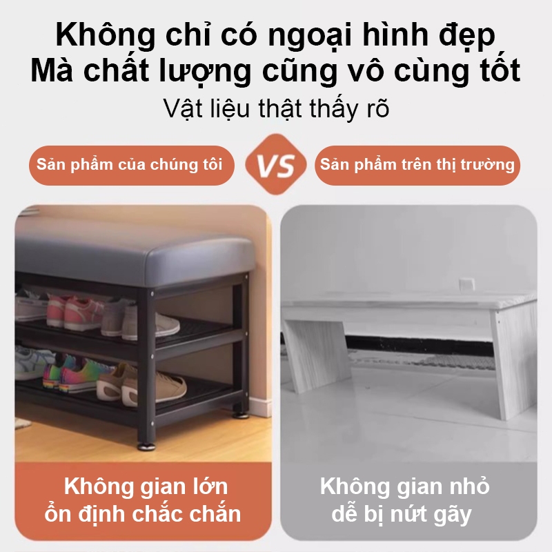 𝐎𝐥𝐢𝐟𝐞Kệ Giày Lối Vào Vừa Ghế Ngồi Thay Giày Tiện Lợi Hai Trong Một Đa Chức Năng
