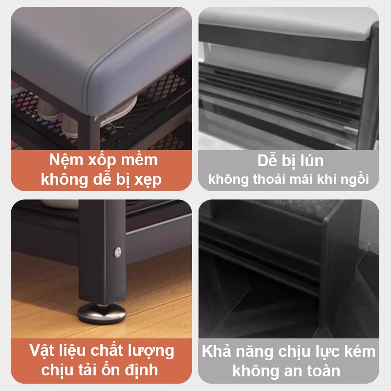 𝐎𝐥𝐢𝐟𝐞Kệ Giày Lối Vào Vừa Ghế Ngồi Thay Giày Tiện Lợi Hai Trong Một Đa Chức Năng