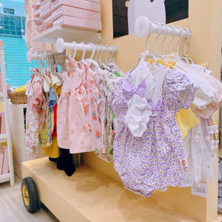 (Trứng 3-13kg) Set body tím hoa nhí kèm nón