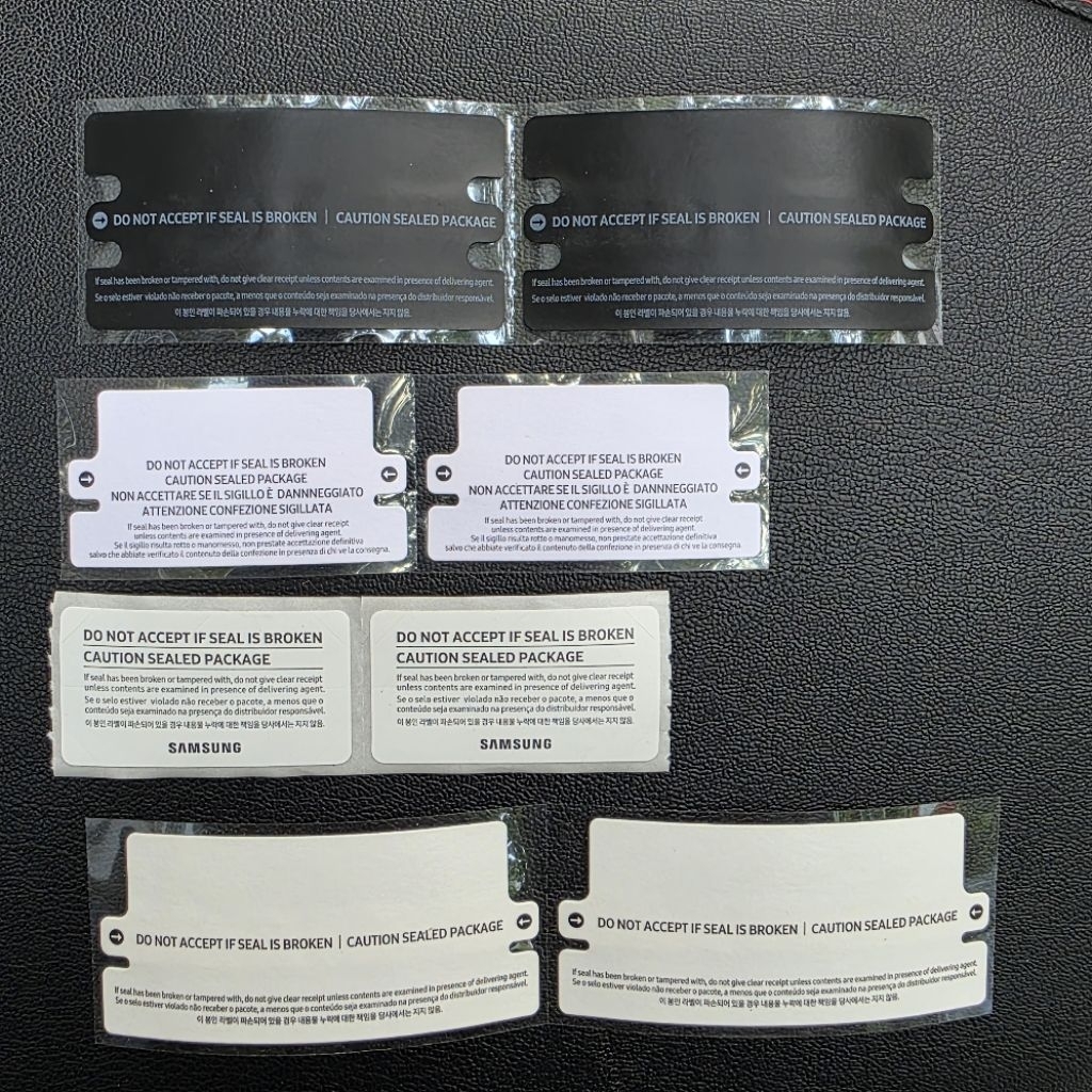 Tem Hộp Máy, Tem Seal Các Dòng Máy Samsung (Các Dòng S, Note , A , J, M Seri,...) - Zin Cty