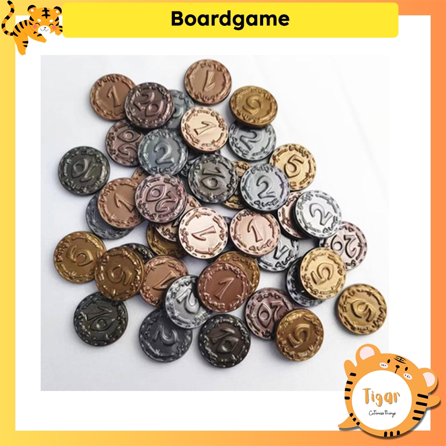 Đồng Xu nhựa nhiều mệnh giá, token phụ kiện tính trong game
