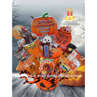 🎃 SET QUÀ HALLOWEEN – GIỎ BÍ NGÔ NGẬP TRÀN BÁNH KẸO 🍬👻