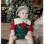 Set Yếm áo XANH ĐỎ style Hàn cho bé đi chơi noel, têt, trung thu, merry christmass