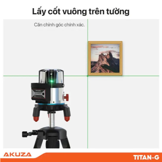 Akuza Máy Cân Bằng Laser Cao Cấp Bigbang Titan G 5 Tia Xanh Pin 6000mah Thiết Kế Hiện Đại