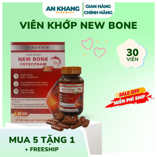 Viên Uống Bổ Khớp New Bone - Hạn Chế Thoái Hóa Khớp, Viêm Khớp, Tràn Dịch Khớp - Hộp 30 Viên