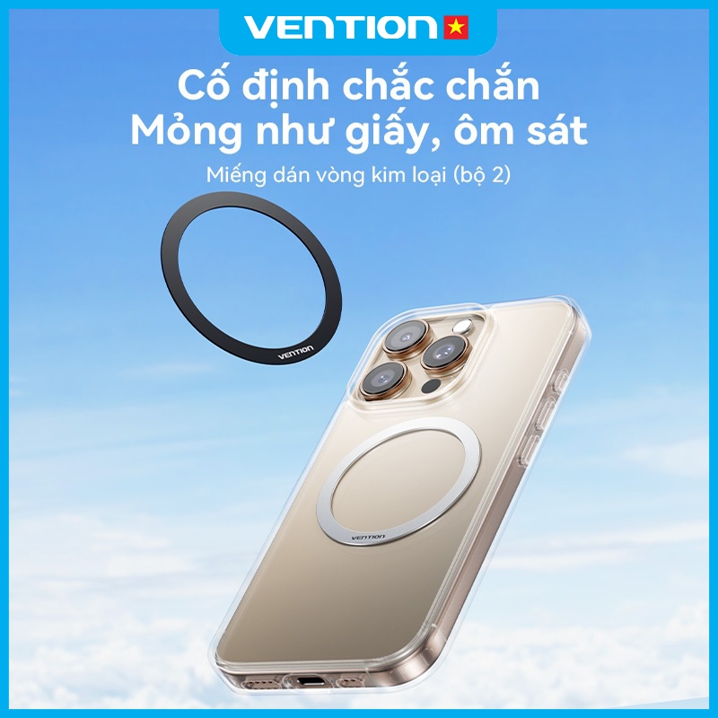 Miếng Dán Magsafe Vention Sạc Không Dây Từ Tính Dành Cho Phone 16/15/14/13/12/11/XS Phụ Kiện ĐT