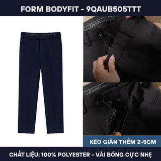 Quần Âu Nam Cạp Tăng Giảm 9QAUB505 Biluxury Form Slimfit Chống Nhăn Co Giãn Chống Bám Bẩn Bền Màu