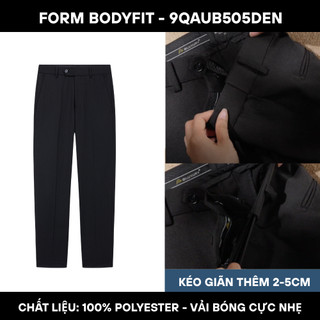 Quần Âu Nam Cạp Tăng Giảm 9QAUB505 Biluxury Form Slimfit Chống Nhăn Co Giãn Chống Bám Bẩn Bền Màu