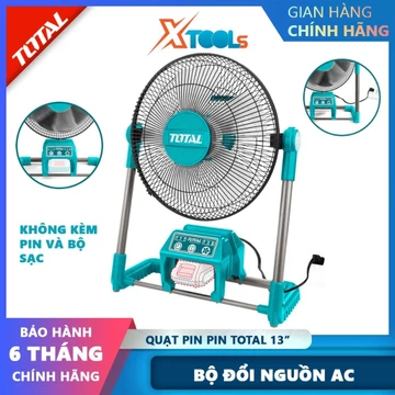 Quạt để bàn Total TFALI2001, quạt pin, 13", dùng pin, quạt không dây, quạt đứng, quạt máy, quạt điện