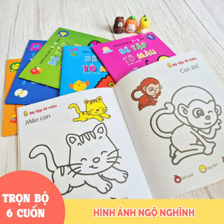 Sách - Combo 6 Quyển Bé Tập Tô Màu