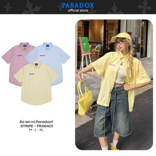 Áo sơ mi STRIPE Sọc Đỏ Xanh Vàng PARADOX SM4P1015