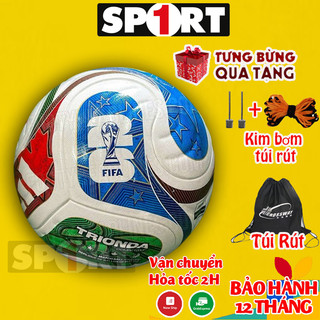 Quả bóng đá WC 25/26 (Chung kết) Size 5, bóng đá đúc WC mẫu mới nhất + Tặng kim bơm, túi lưới ,Bảo Hành 12 Tháng
