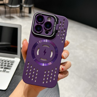 Ốp Lưng iPhone Mềm Từ Tính Giá Đỡ Tản Nhiệt Sang Trọng Chống Sốc, Bảo Vệ Camera - iP 11/12/13/14/15/16/17/Pro/Max/Air