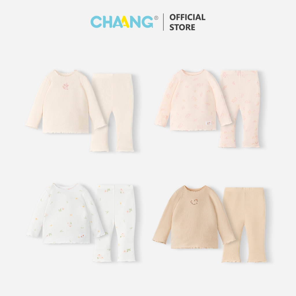 [CHAANG 6M-5Y] Bộ dài bèo nhún Harvest dáng ôm cho bé gái