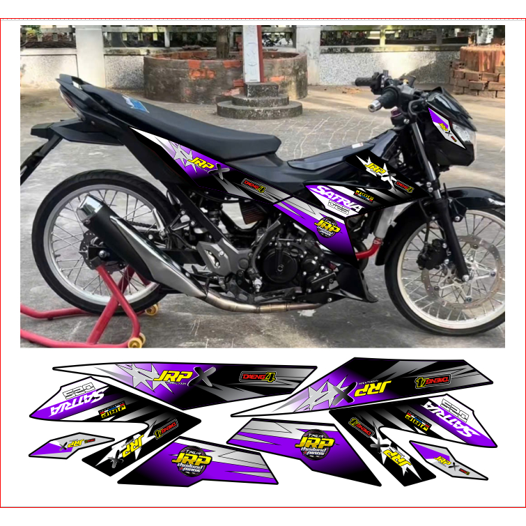 Tem rời SATRIA mẫu thái cao cấp chất liệu in 3 lớp chống nước không phai màu.