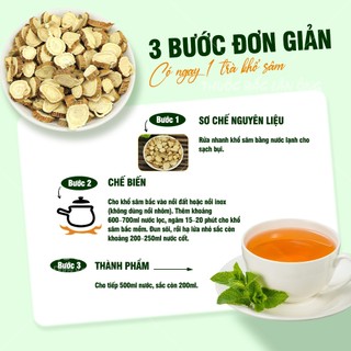 Khổ sâm bắc 100g, khổ sâm căn, thái lát tròn, khô, thơm, sạch - Lãn Ông