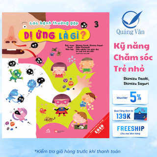 Sách Ehon Nhật Bản Các bệnh thường gặp tập 3: Dị ứng là gì?