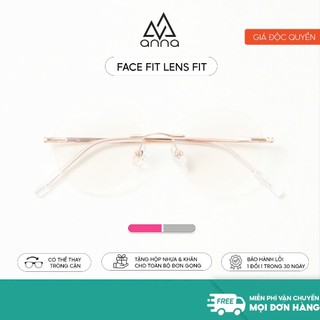 Gọng kính mắt không viền ANNA nam nữ dáng vuông sang trọng SM21001