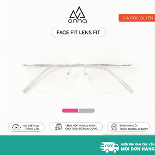 Gọng kính mắt không viền ANNA nam nữ dáng vuông sang trọng SM21005