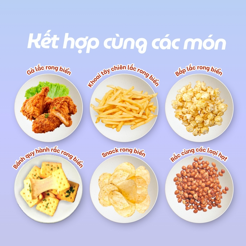 Bột Rong Biển Soba Food Gói 1Kg Lắc Snack, Lắc Khoai Tây Chiên, Gà Rán, Bánh Gạo Chiên- SBRB15