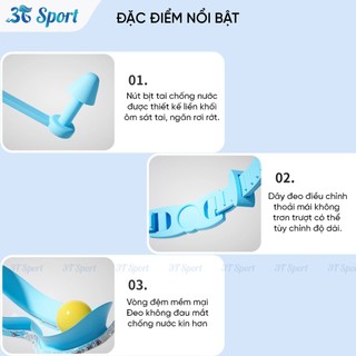 Kính bơi trẻ em cao cấp họa tiết hoạt hình dành cho bé trai và bé gái - Kính bơi chống nước KB6936