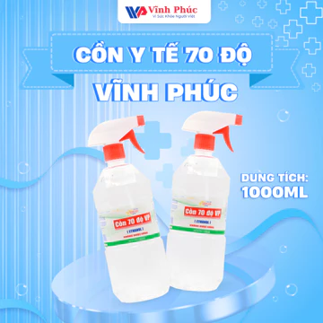 Cồn y tế 70 độ Vĩnh Phúc chai xịt 1000ml (chai)