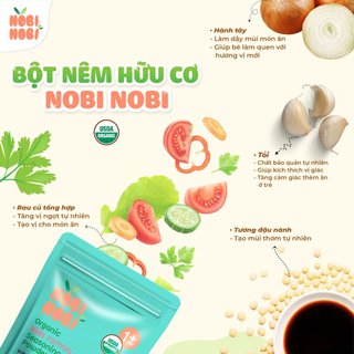 Bột nêm hữu cơ Nobi Nobi cho bé từ 12 tháng tuổi gói 30g