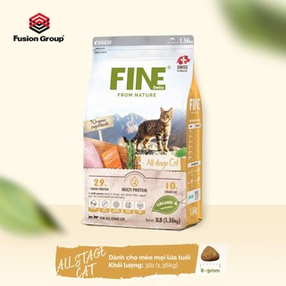 (1.36KG) FINE CAT – Thức ăn hữu cơ tự nhiên cao cấp cho mèo nhập khẩu Hàn Quốc túi 1.36kg