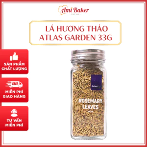 Lá Hương Thảo Rosemary Leaves Gia Vị Đồ Âu Atlas Garden 33g