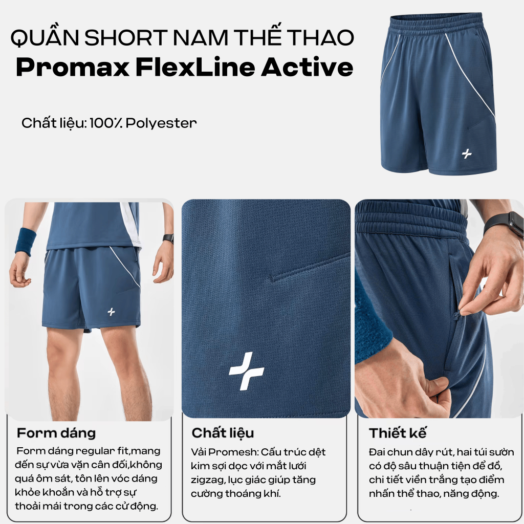 [GIÁ TỐT TRÊN LIVE]Set bộ đồ quần áo thể thao nam pickleball FlexLine Active Thoáng khí thấm hút tốt Coolmate