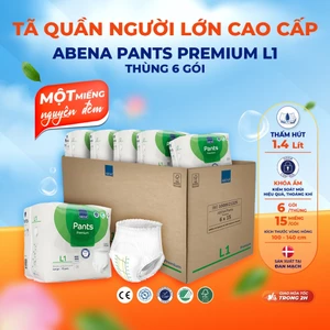 Thùng 6 Gói Tã Quần Người Lớn Abena Pants Premium Siêu Thấm Hút Dùng Ban Đêm Nhập Khẩu Đan Mạch