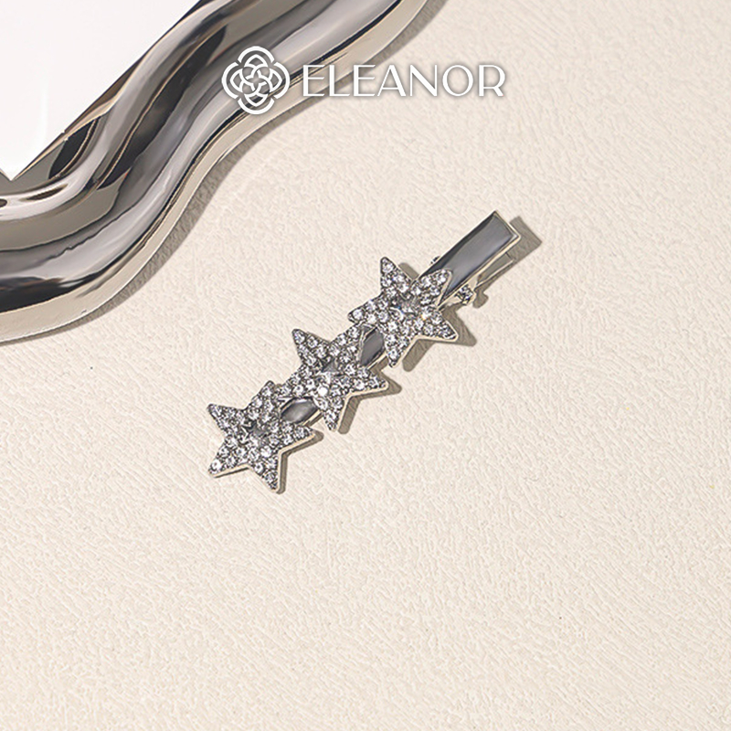 Kẹp tóc nữ Eleanor Accessories hình ngôi sao đính đá phụ kiện tóc kẹp tóc mái 10681