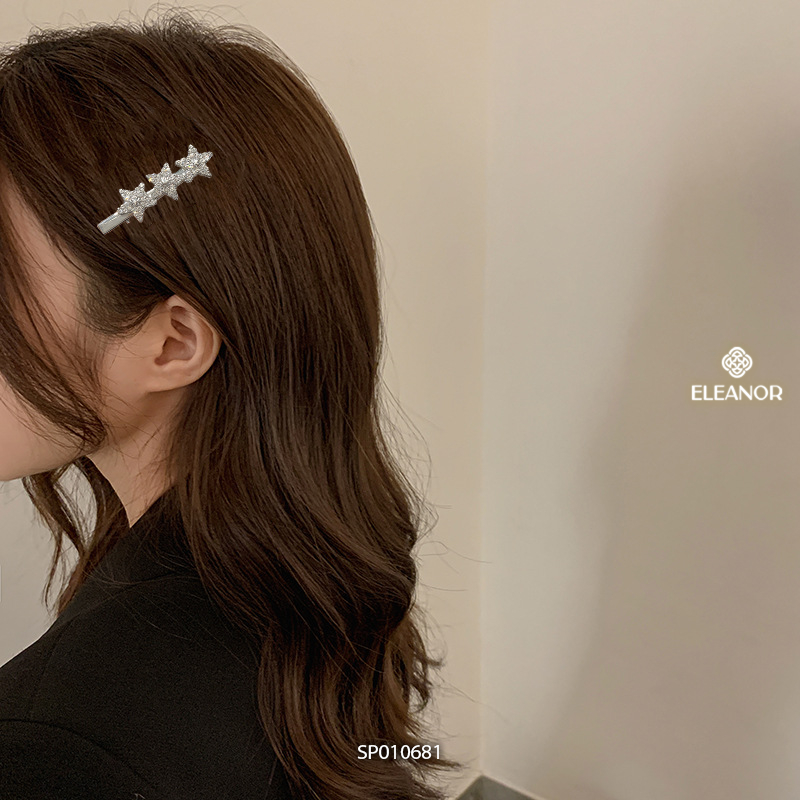 Kẹp tóc nữ Eleanor Accessories hình ngôi sao đính đá phụ kiện tóc kẹp tóc mái 10681