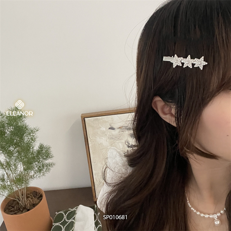 Kẹp tóc nữ Eleanor Accessories hình ngôi sao đính đá phụ kiện tóc kẹp tóc mái 10681