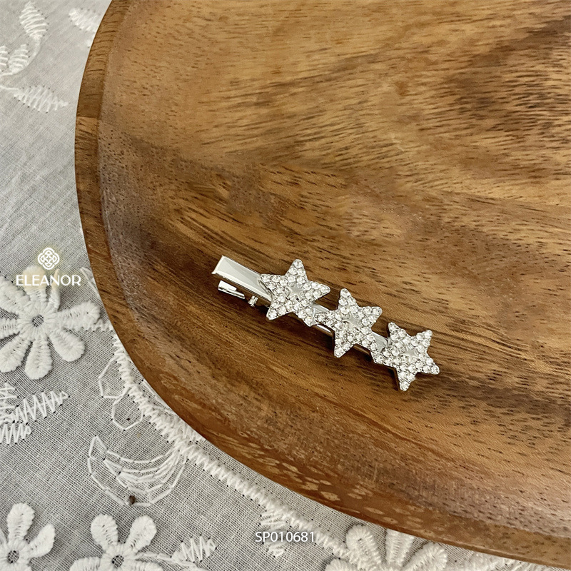 Kẹp tóc nữ Eleanor Accessories hình ngôi sao đính đá phụ kiện tóc kẹp tóc mái 10681