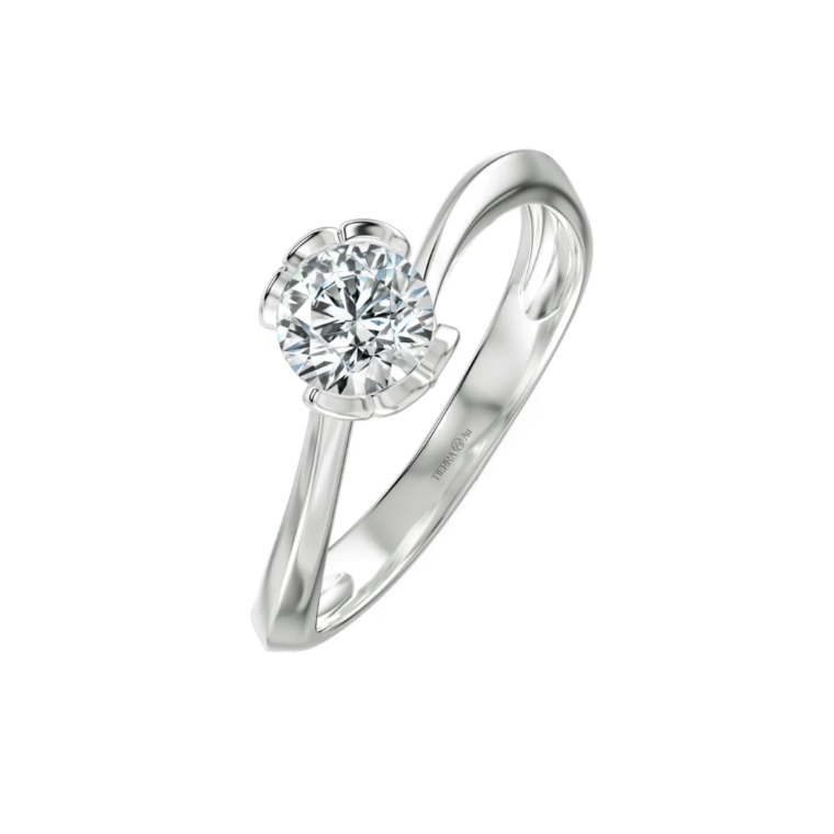 [CHAT TRƯỚC KHI ĐẶT] Nhẫn Cầu Hôn Tierra Delicate Petal NCH5301, Vàng 14K 18K, Lấy Cảm Hứng Kiểu Váy Tulip Petal Dresses