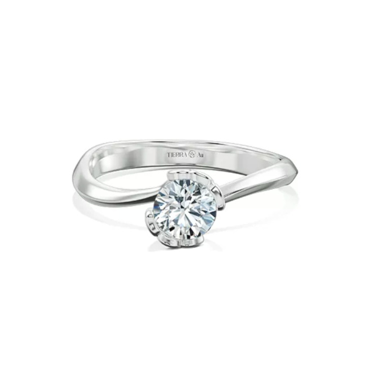 [CHAT TRƯỚC KHI ĐẶT] Nhẫn Cầu Hôn Tierra Delicate Petal NCH5301, Vàng 14K 18K, Lấy Cảm Hứng Kiểu Váy Tulip Petal Dresses