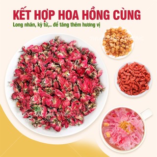 Hoa hồng bông nở tây tạng 100g, trà hoa hồng kỳ tử táo đỏ, giảm căng thẳng, dưỡng nhan, bổ khí huyết