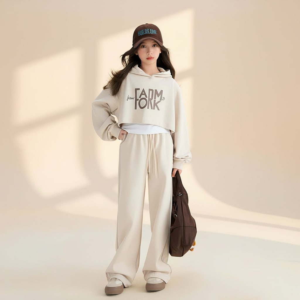 Bộ đồ thu đông cho bé gái size đại BEESHOP Set 3 chi tiết cho bé D25019