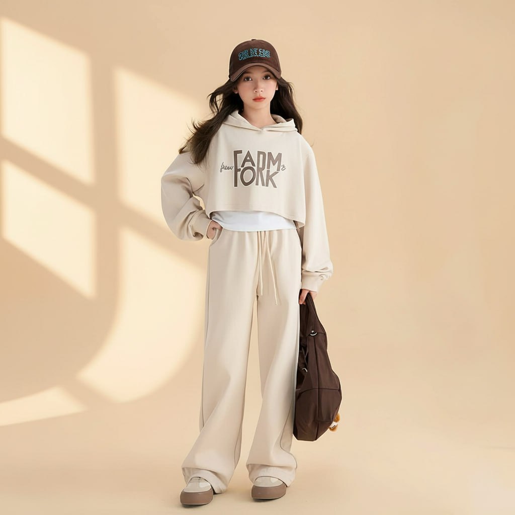 Bộ đồ thu đông cho bé gái size đại BEESHOP Set 3 chi tiết cho bé D25019