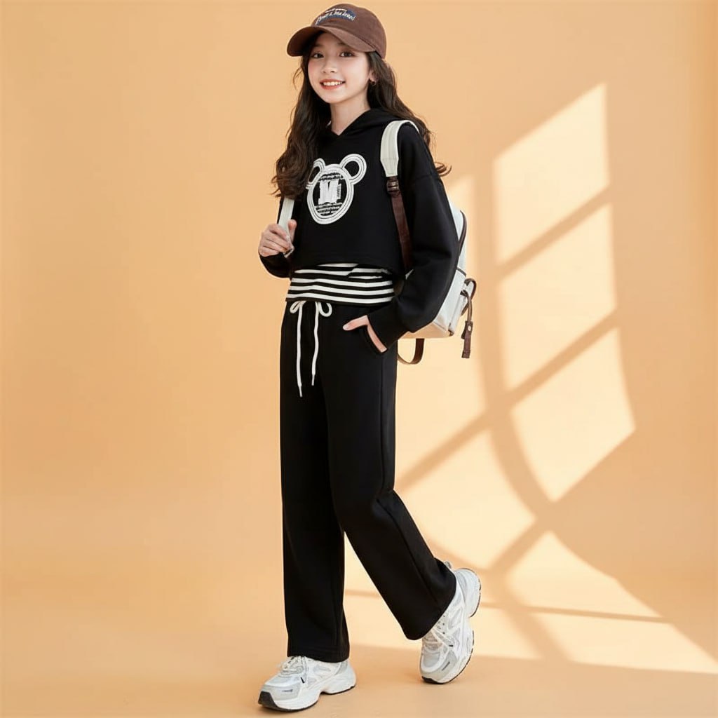 Bộ đồ cho bé gái size đại BEESHOP Set 3 chi tiết chữ M cho bé gái D25030