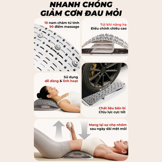 Gối lưng công thái học BackFit – Khung Nắn Chỉnh Cột Sống Lưng Cao Cấp, Giải pháp thư giãn và hỗ trợ cột sống hiệu quả